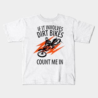 Motocross Biker Freestyle Stunt Kids T-Shirt